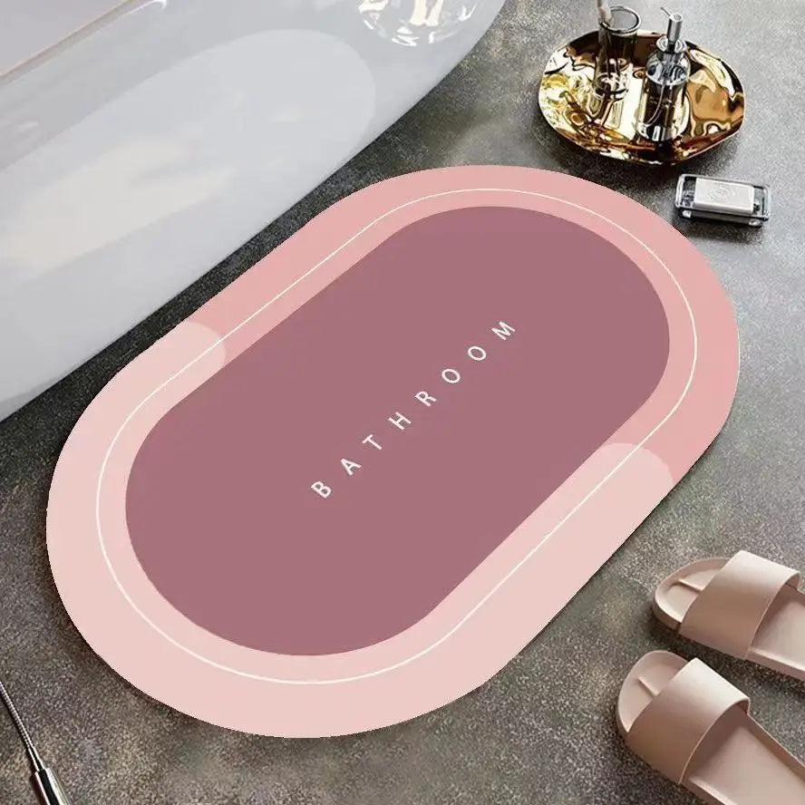 وسادة مخملية كريستالية تمتص الماء سريعة الجفاف للحمام مانعة للإنزلاق حصيرة مطبخ منزلية مقاومة للزيت