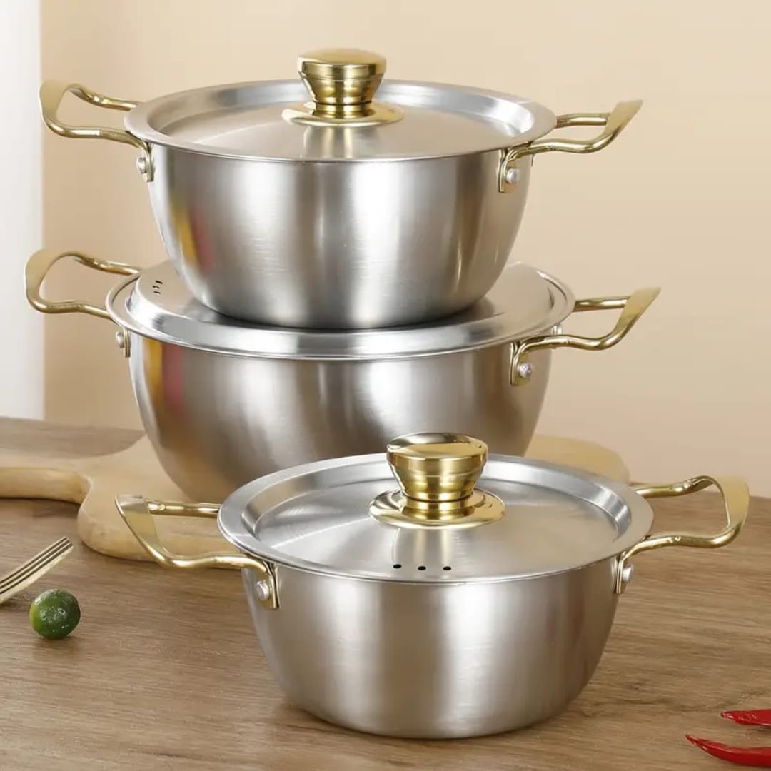 وعاء حساء كوري أحادي الألواح بمقبض للأذنين منتج جديد