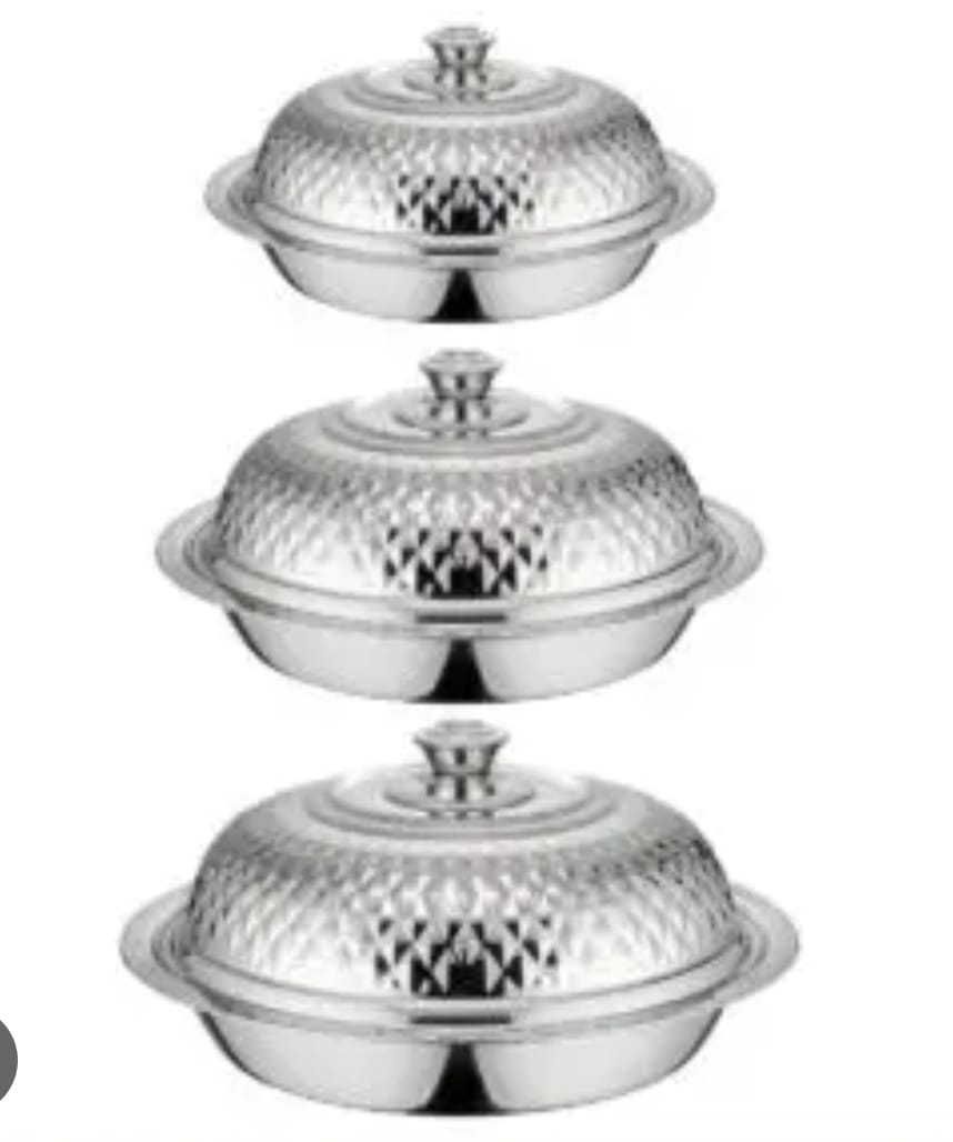 صينية تقديم للمطاعم والفنادق طبق طعام فاخر من الفولاذ المقاوم للصدأ مع طبق بوفيه غطاء