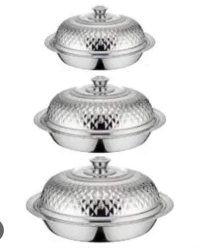 صينية تقديم للمطاعم والفنادق طبق طعام فاخر من الفولاذ المقاوم للصدأ مع طبق بوفيه غطاء