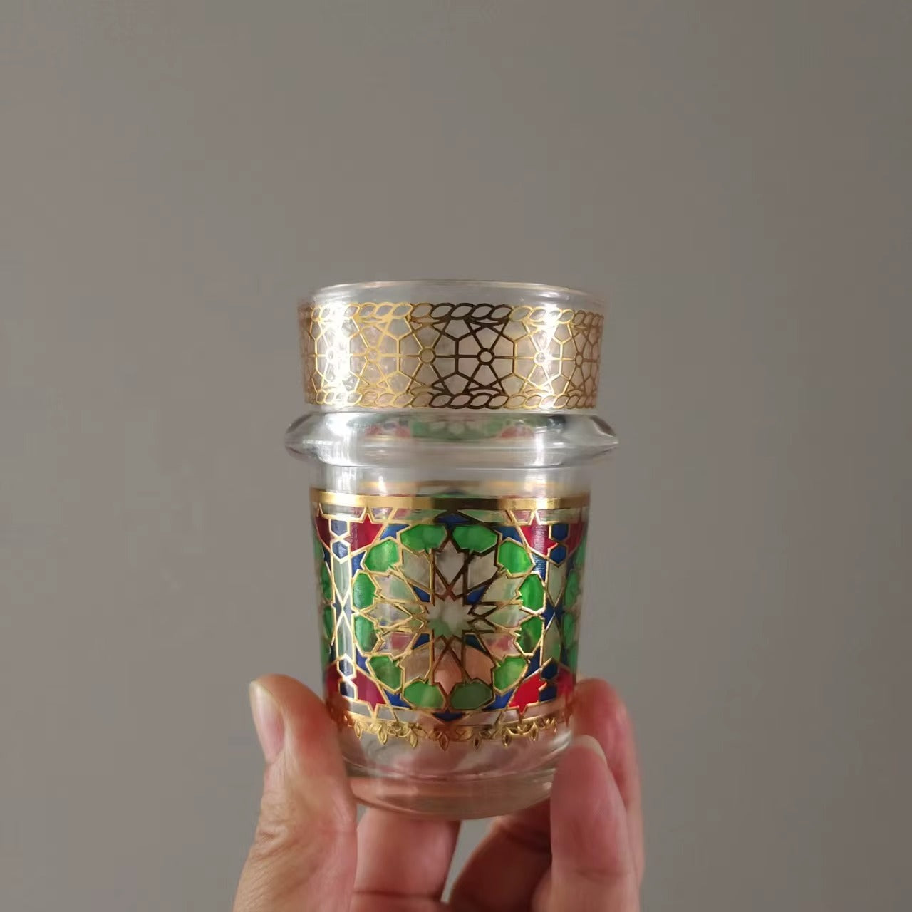 12 قطعة أكواب شاي زجاجية مغربية طقم أكواب شاي فاخرة